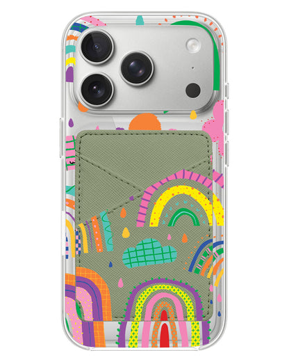 iPhone Phone Wallet Case - Rainbow