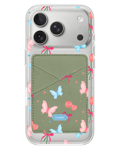 iPhone Phone Wallet Case - Coquette Butterfly