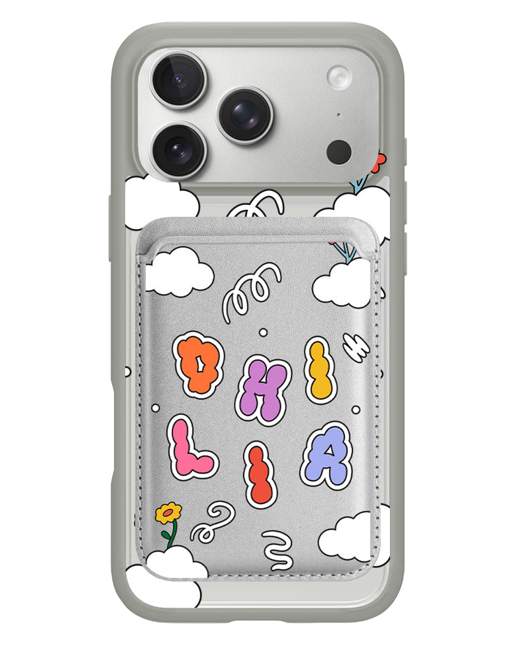iPhone Magnetic Wallet Case - Adorable Monogram 6.0
