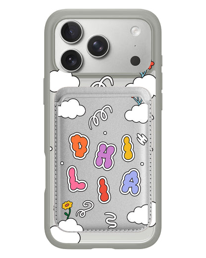 iPhone Magnetic Wallet Case - Adorable Monogram 6.0