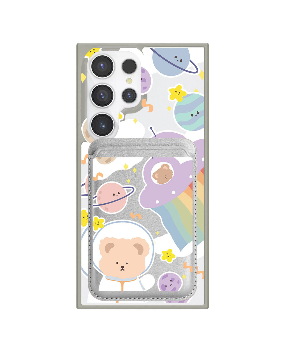 Android Magnetic Wallet Case - Astrobear