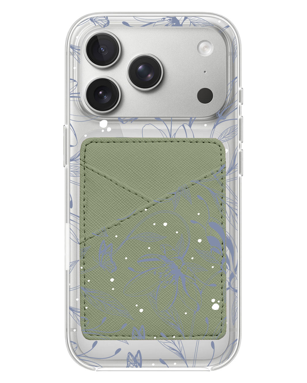 iPhone Phone Wallet Case - Sketchy Flower & Butterfly 2.0