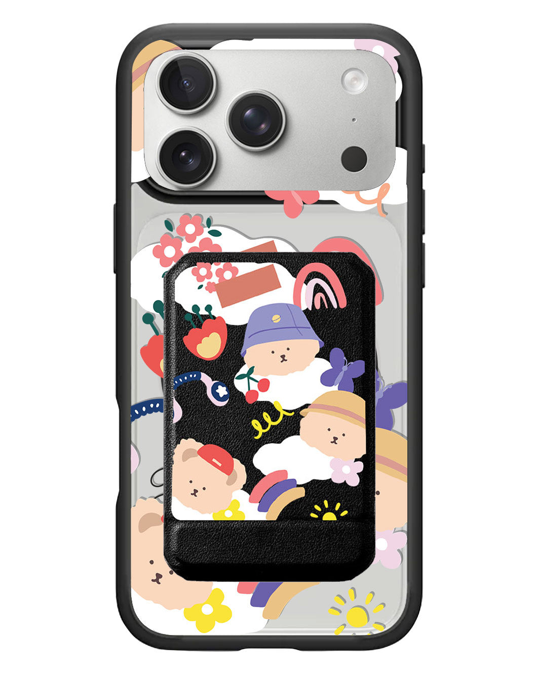 iPhone Magnetic Multifold Wallet - Bear in Style