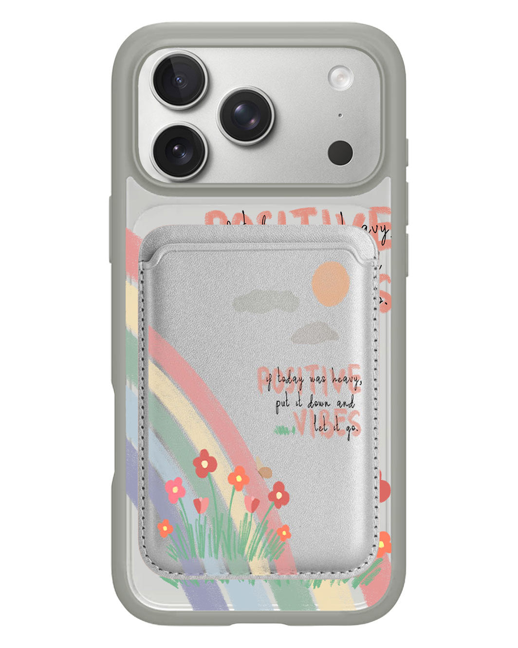 iPhone Magnetic Wallet Case - Positive Vibes