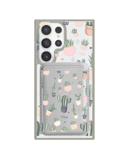 Android Magnetic Wallet Case - Cactus 2.0
