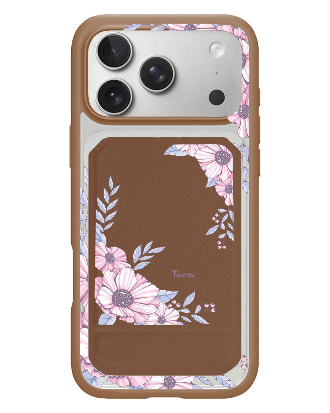 iPhone Magnetic Multifold Wallet - Pink Blossom