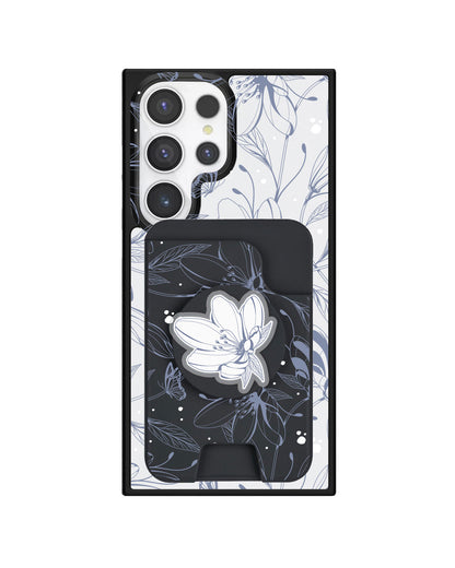 Android Magpop Wallet - Sketchy Flower & Butterfly 2.0