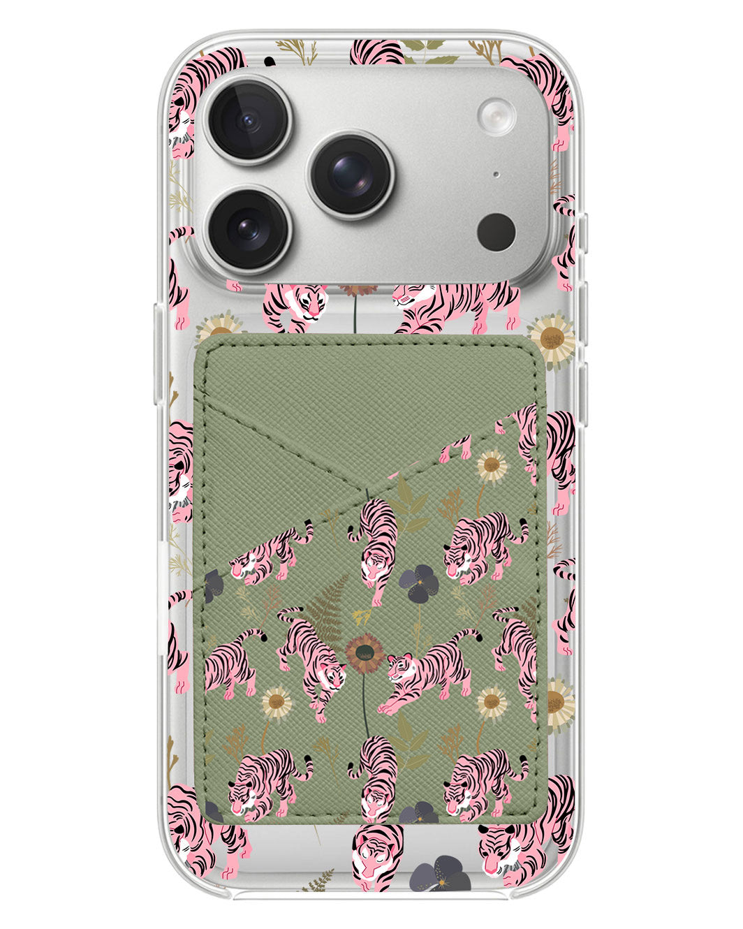 iPhone Phone Wallet Case - Tigre Rosa