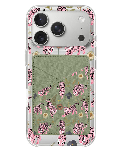 iPhone Phone Wallet Case - Tigre Rosa