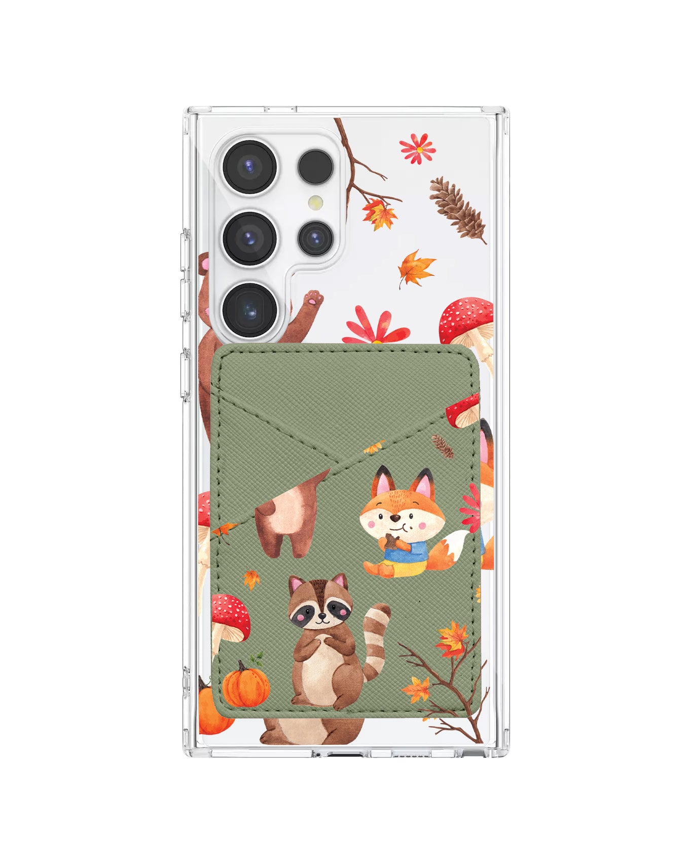 Android Phone Wallet Case - Autumn Animals