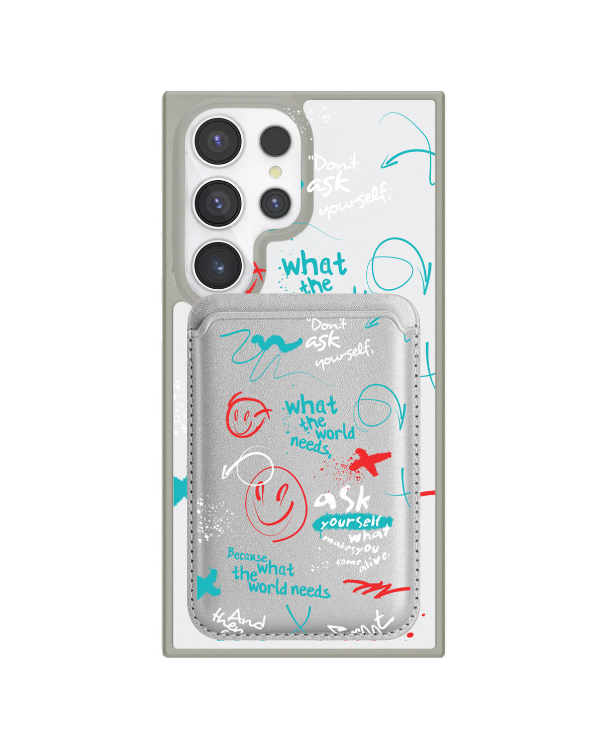 Android Magnetic Wallet Case - Graffiti 2.0