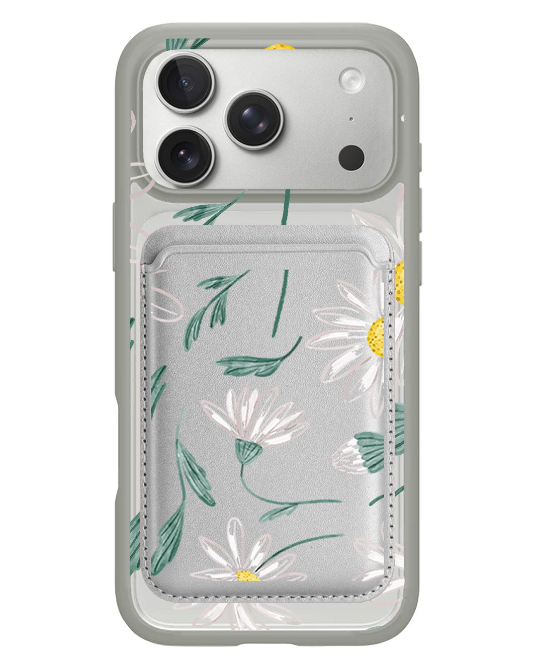 iPhone Magnetic Wallet Case - April Daisy