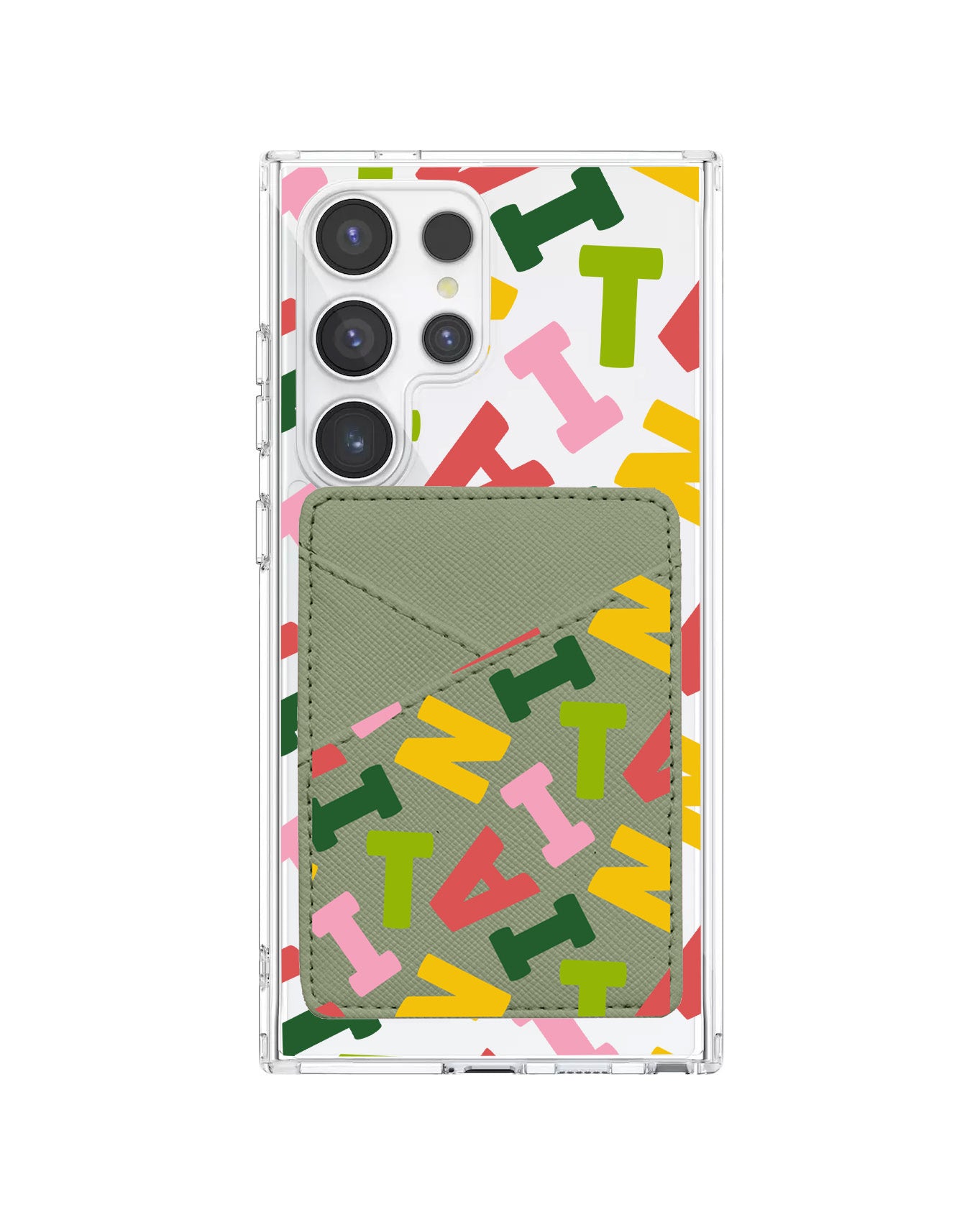 Android Phone Wallet Case - Scattered Monogram 3.0