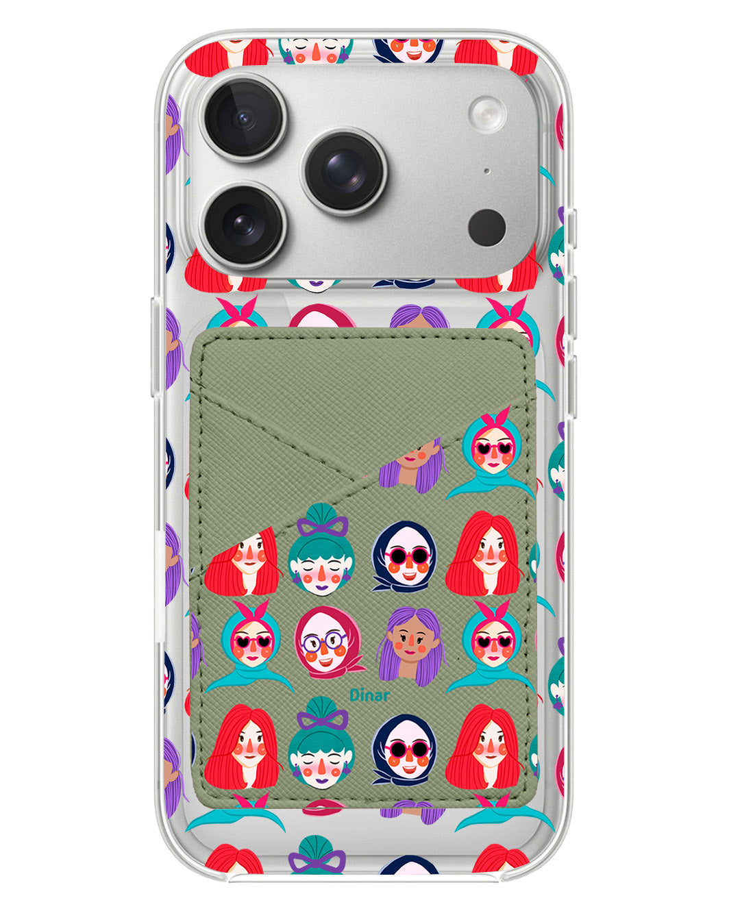 iPhone Phone Wallet Case - Cute Sweety Faces