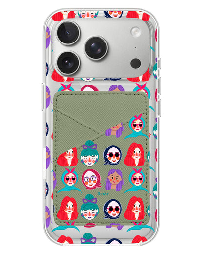 iPhone Phone Wallet Case - Cute Sweety Faces