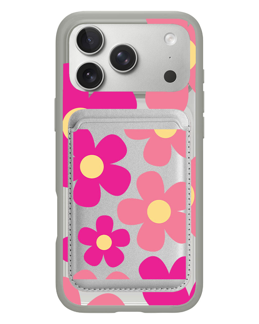 iPhone Magnetic Wallet Case - Daisy Delight