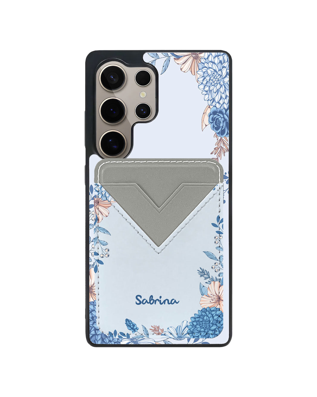 Android Avant Wallet Case - Blue Florals