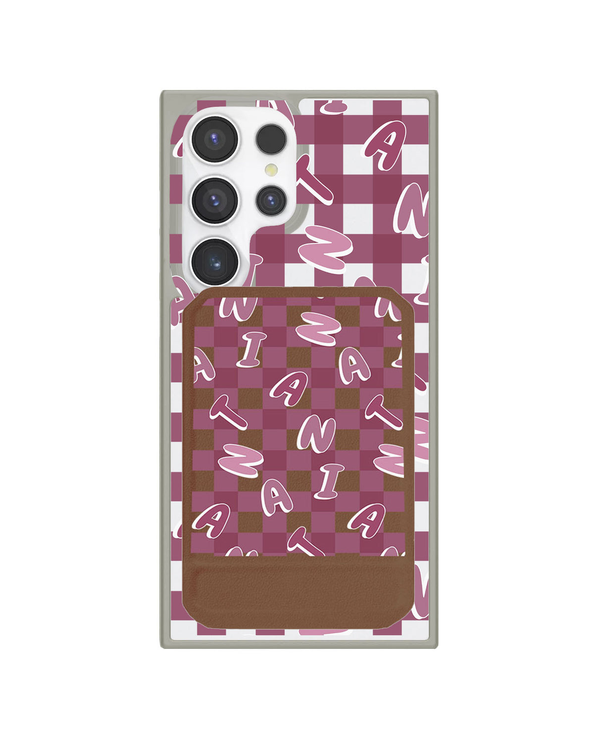 Android Magnetic Multifold Wallet - Checkered Monogram 2.0