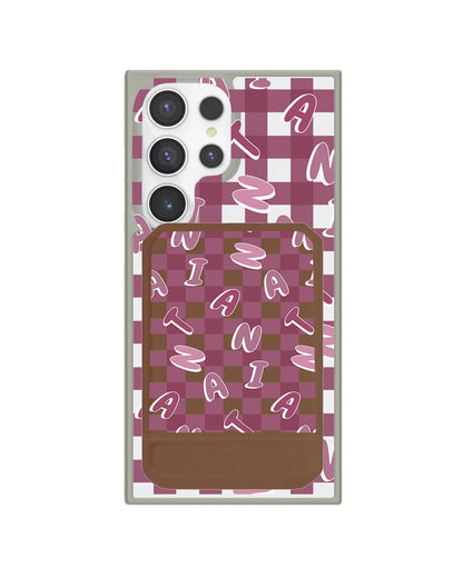 Android Magnetic Multifold Wallet - Checkered Monogram 2.0