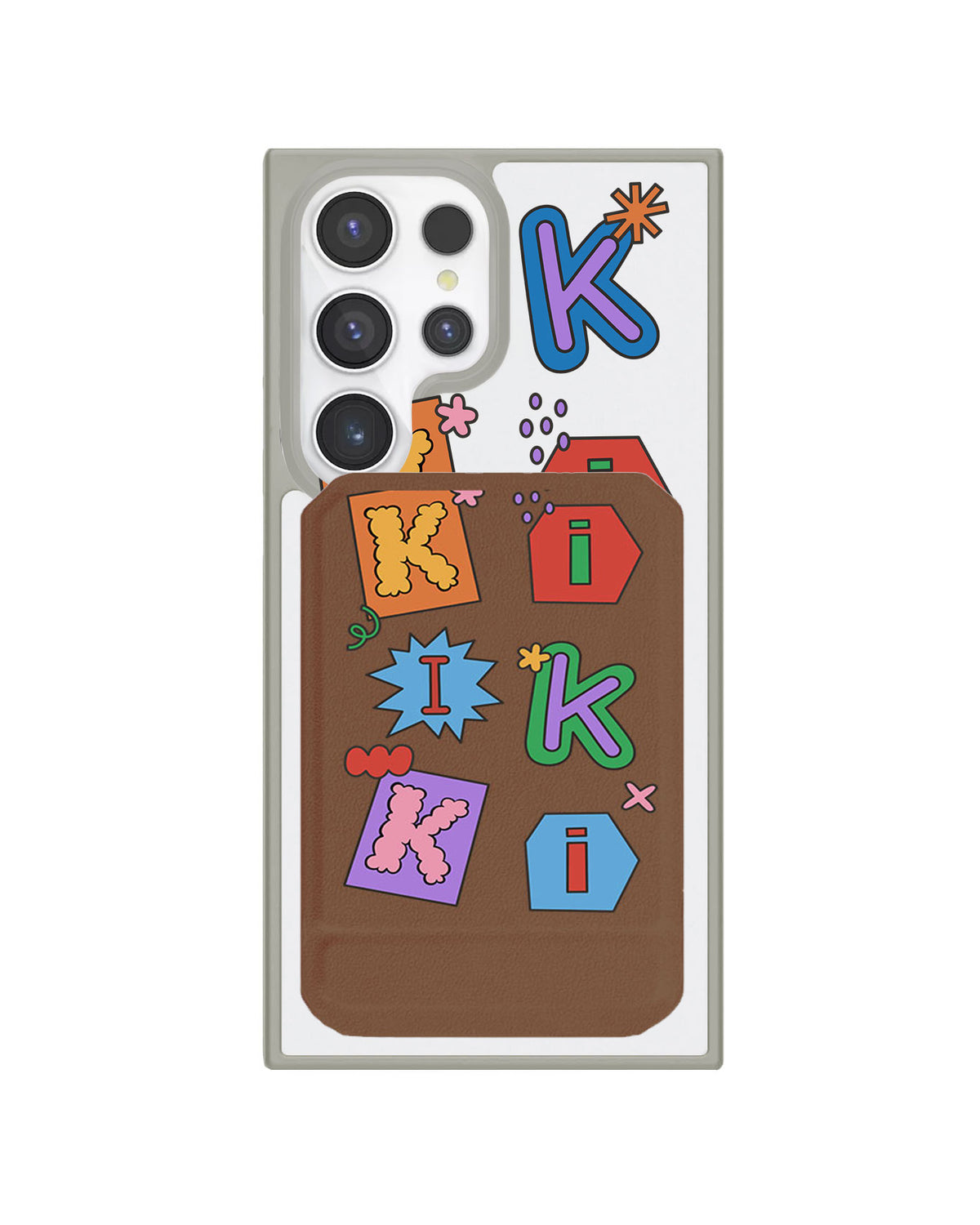 Android Magnetic Multifold Wallet - Adorable Monogram