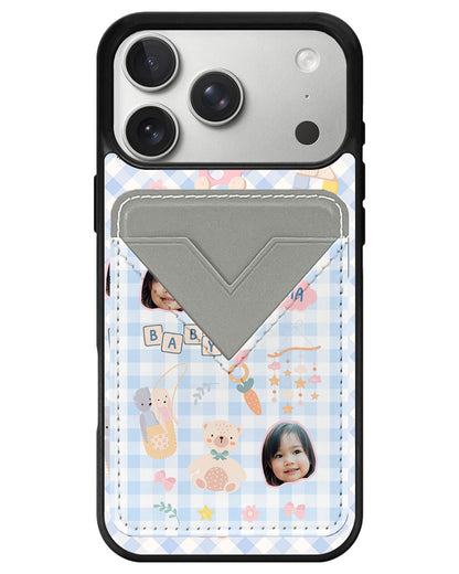 iPhone Avant Wallet Case - Face Grid Girl's Toys