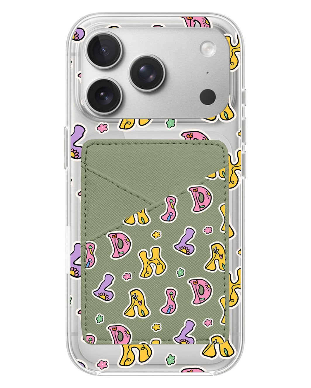 iPhone Phone Wallet Case - Playful Monogram 7.0