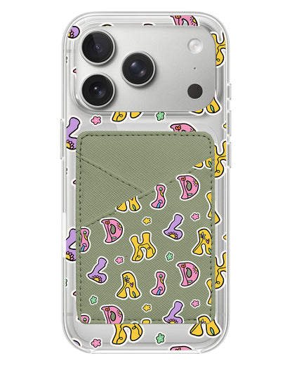iPhone Phone Wallet Case - Playful Monogram 7.0