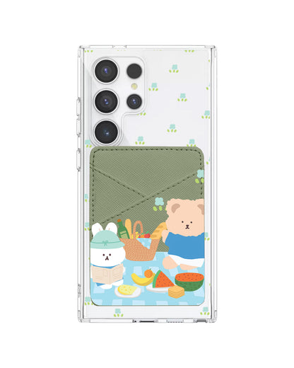Android Phone Wallet Case - Picnic Blue
