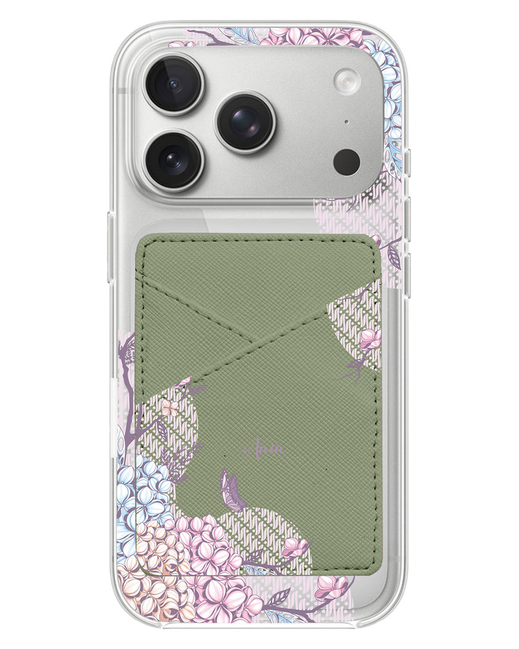 iPhone Phone Wallet Case - Batik Floral