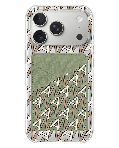 iPhone Phone Wallet Case - Initial 4.0 Monogram