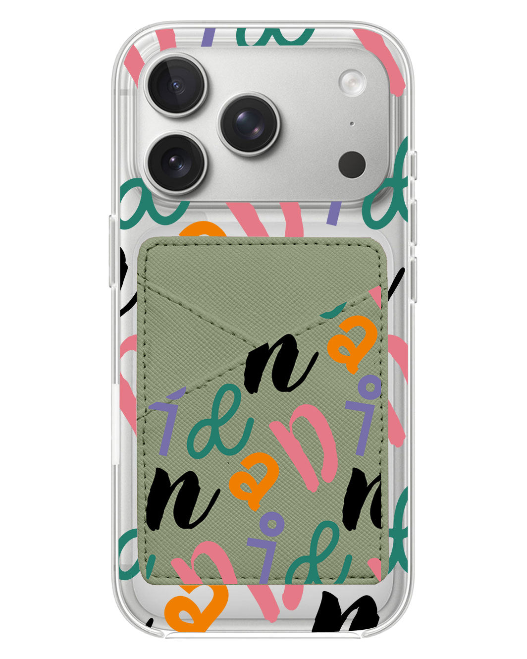 iPhone Phone Wallet Case - Playful Monogram 3.0