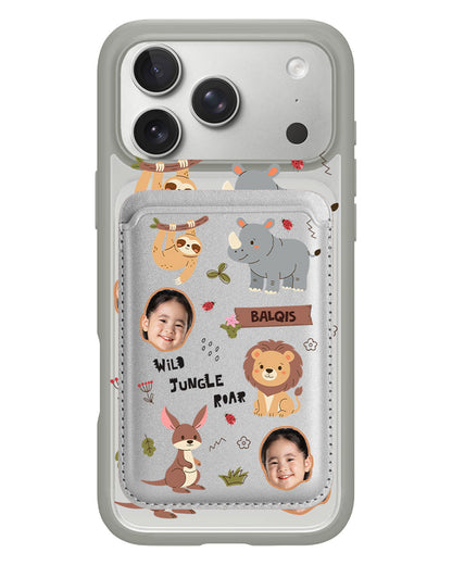 iPhone Magnetic Wallet Case - Face Grid Safari 3.0
