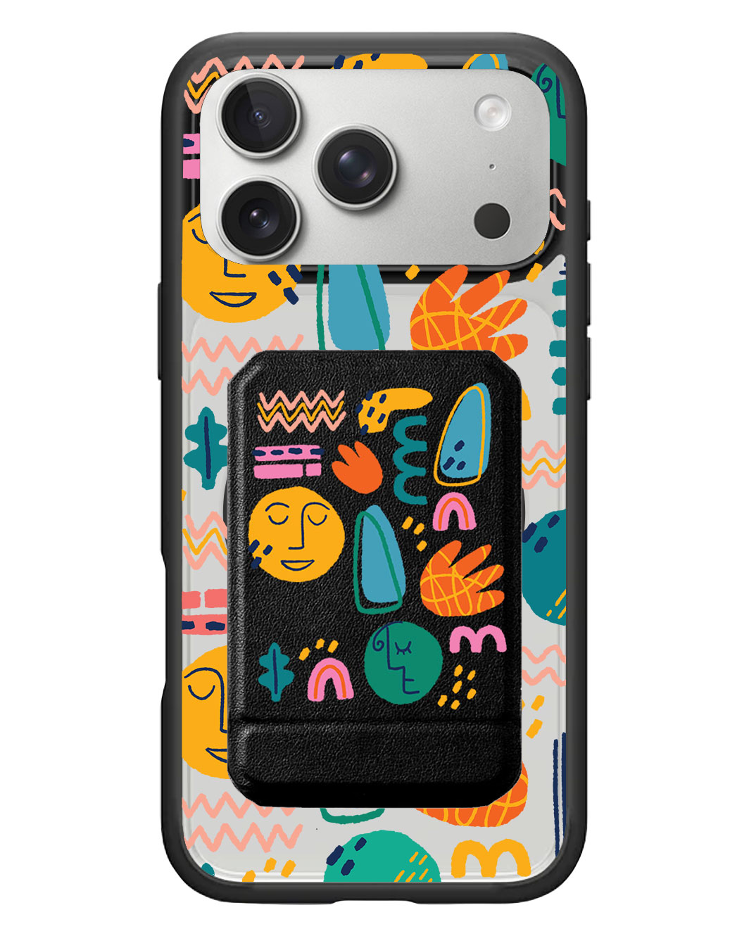 iPhone Magnetic Multifold Wallet - Silent Art