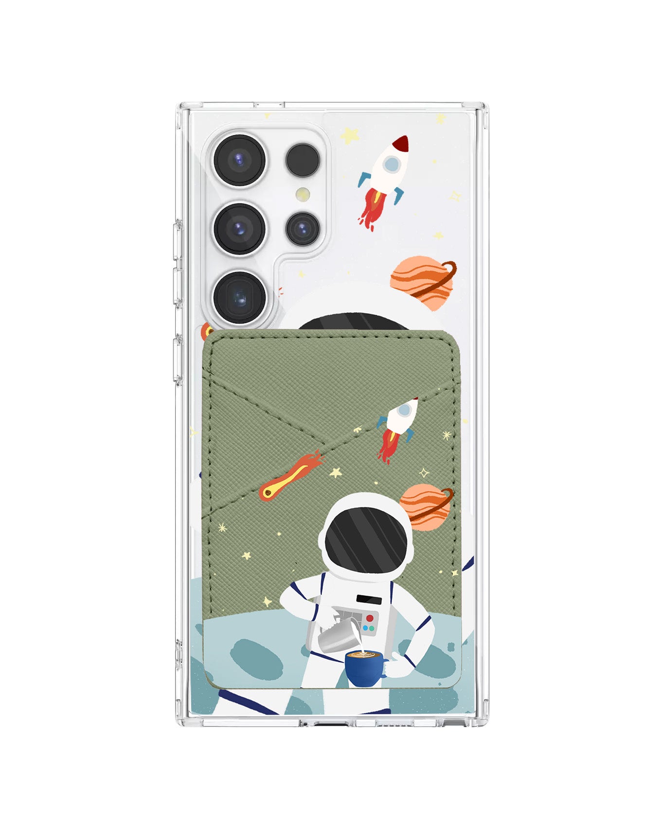 Android Phone Wallet Case - Baristronaut