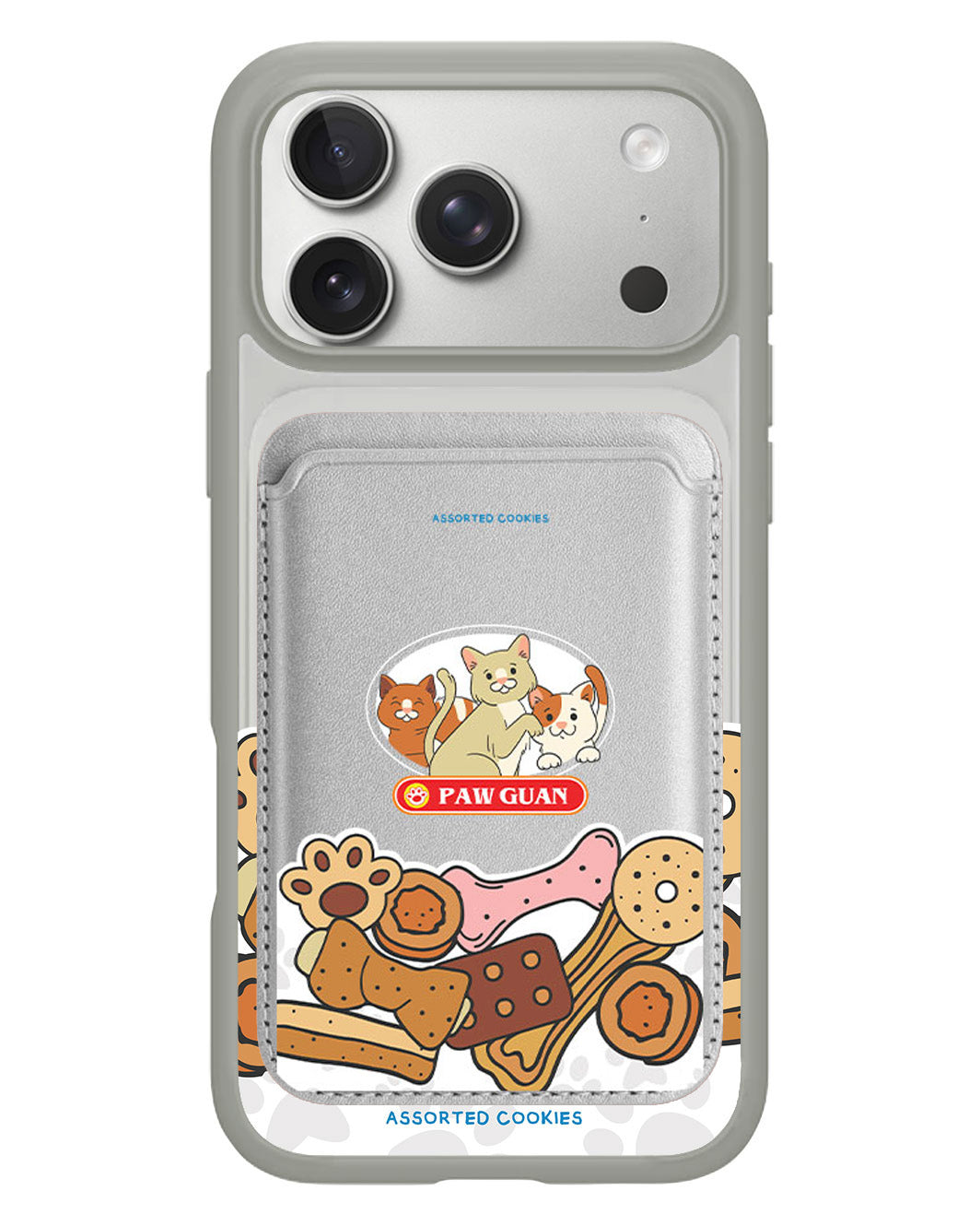 iPhone Magnetic Wallet Case - Pawguan Cat