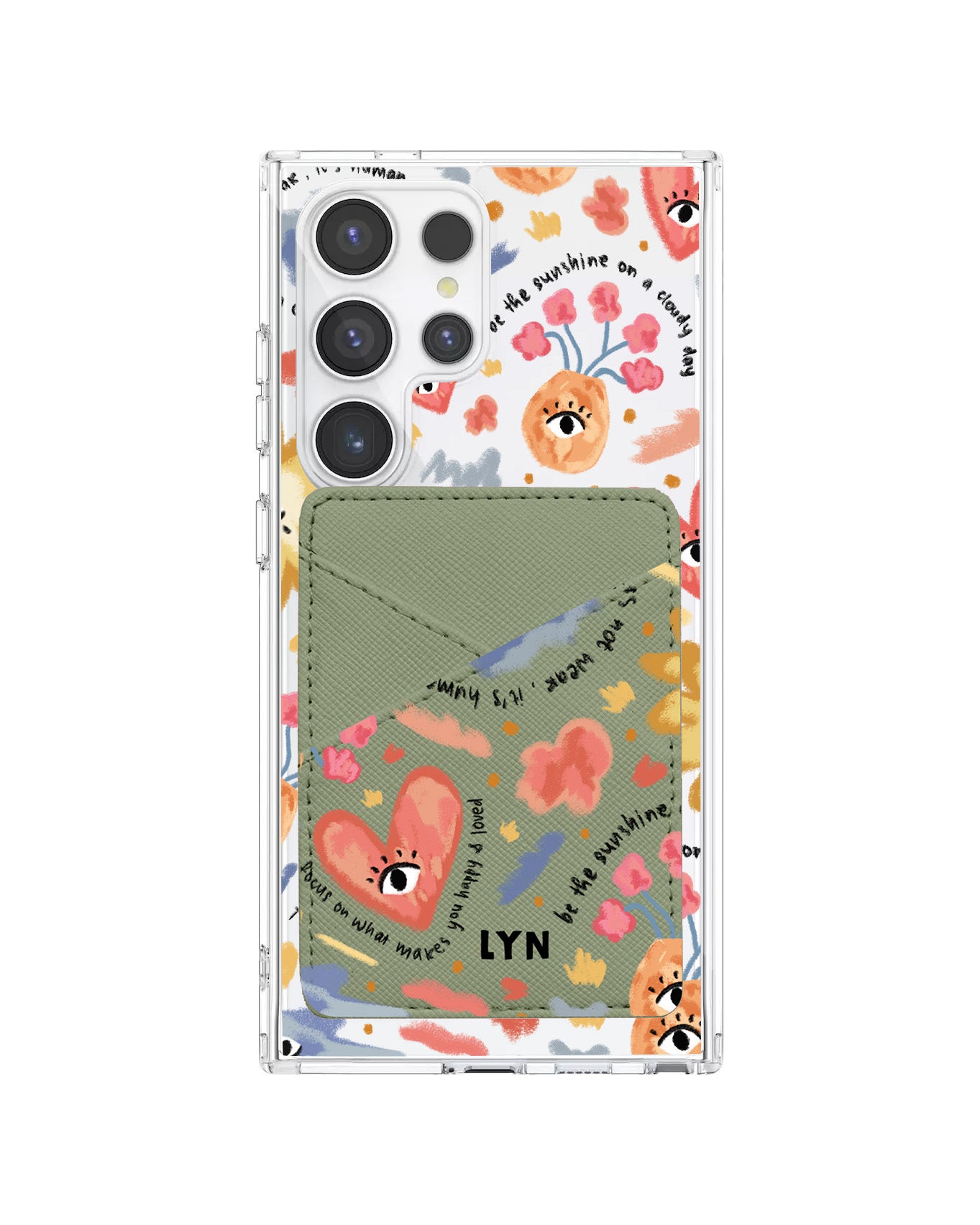 Android Phone Wallet Case - Abstract Lovers