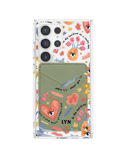 Android Phone Wallet Case - Abstract Lovers