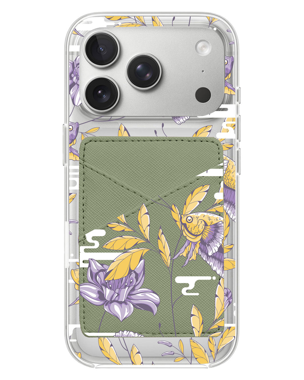 iPhone Phone Wallet Case - Fish & Floral 5.0