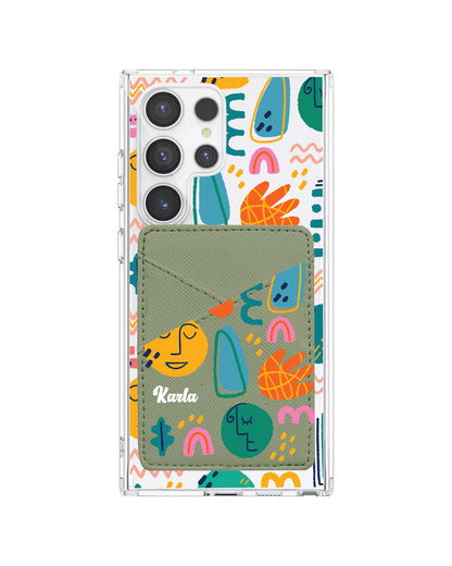 Android Phone Wallet Case - Silent Art