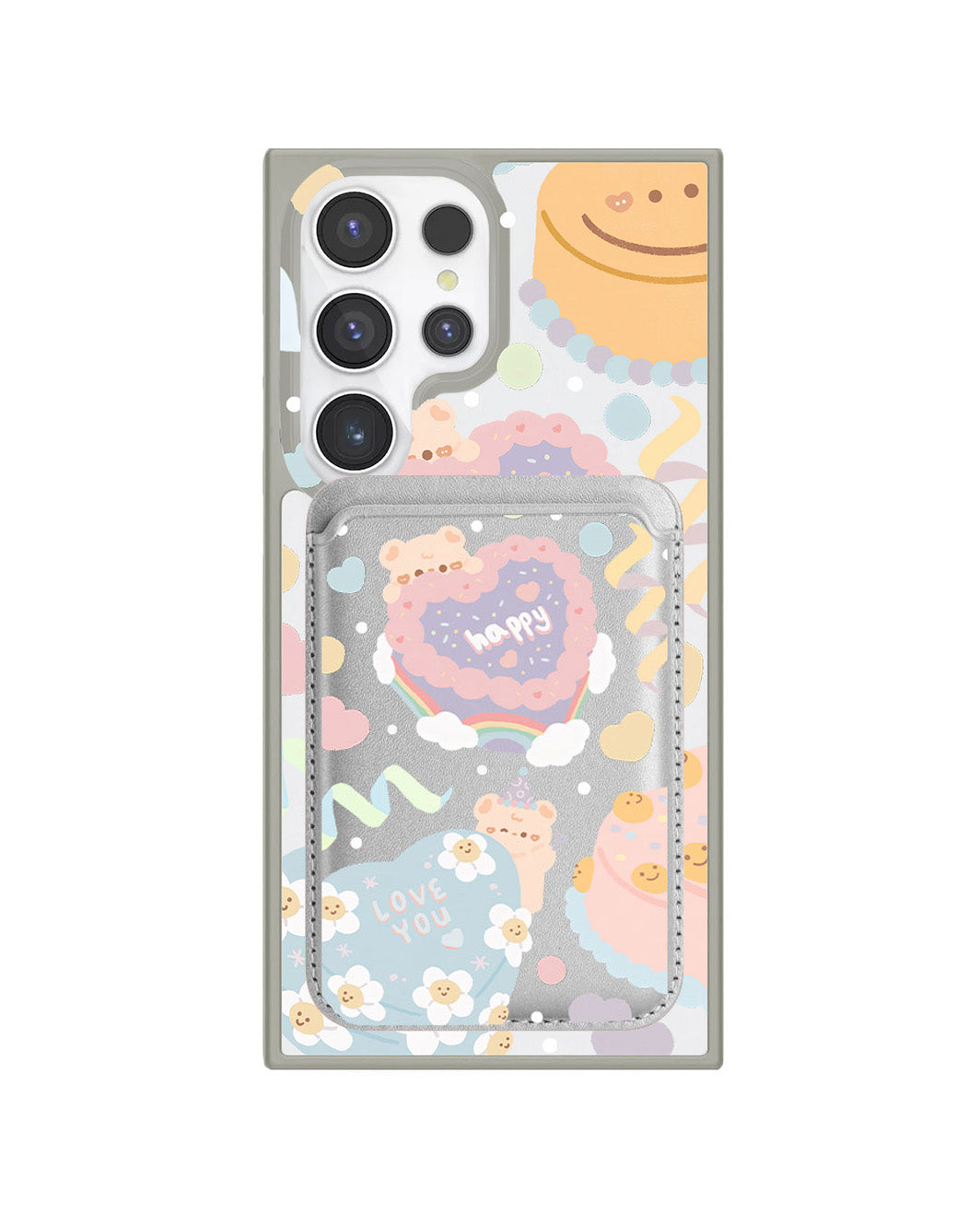 Android Magnetic Wallet Case - Cake Party
