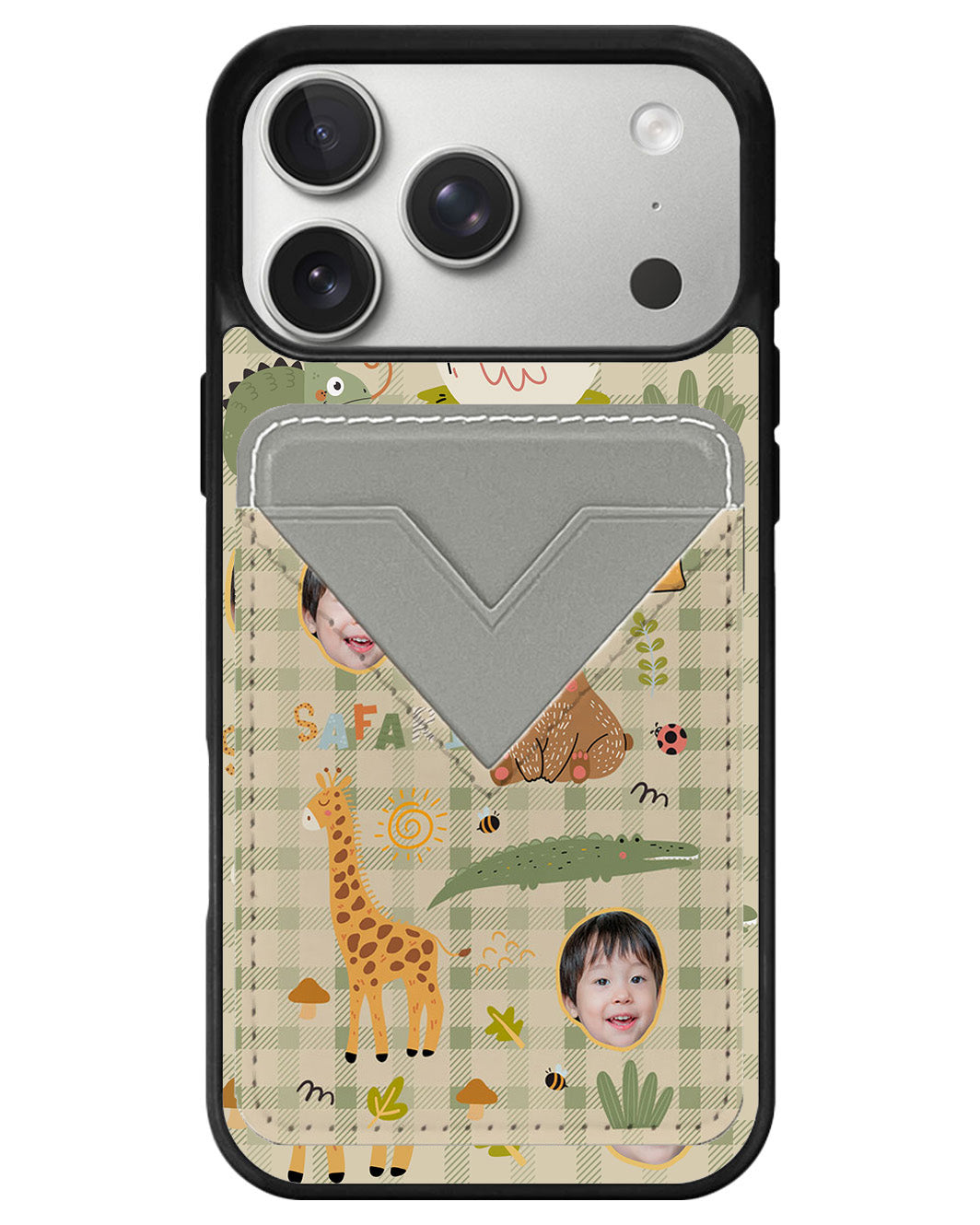 iPhone Avant Wallet Case - Face Grid Safari
