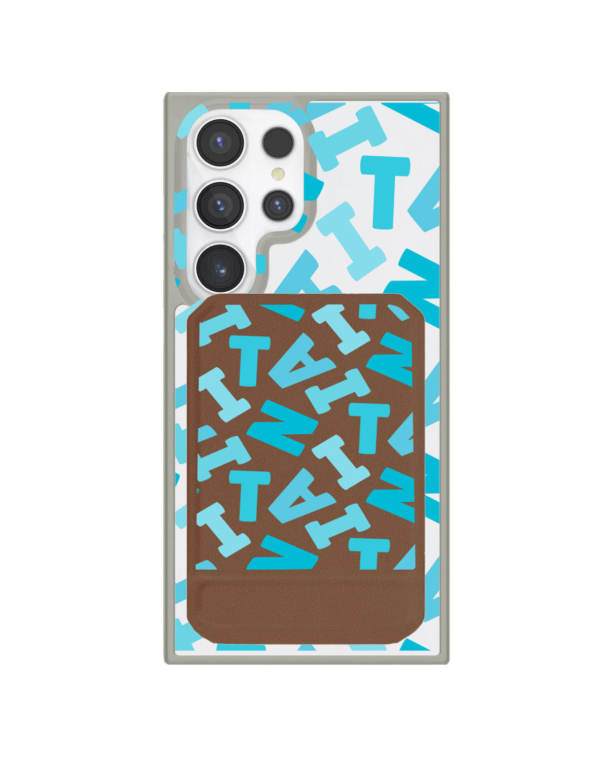 Android Magnetic Multifold Wallet - Scattered Monogram 5.0