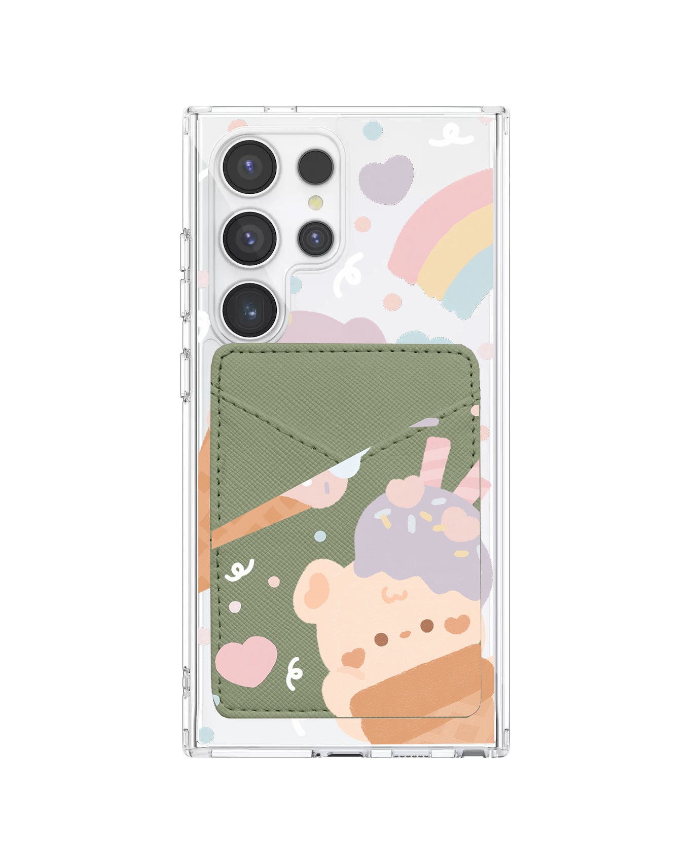 Android Phone Wallet Case - Ice Cream For Teddy
