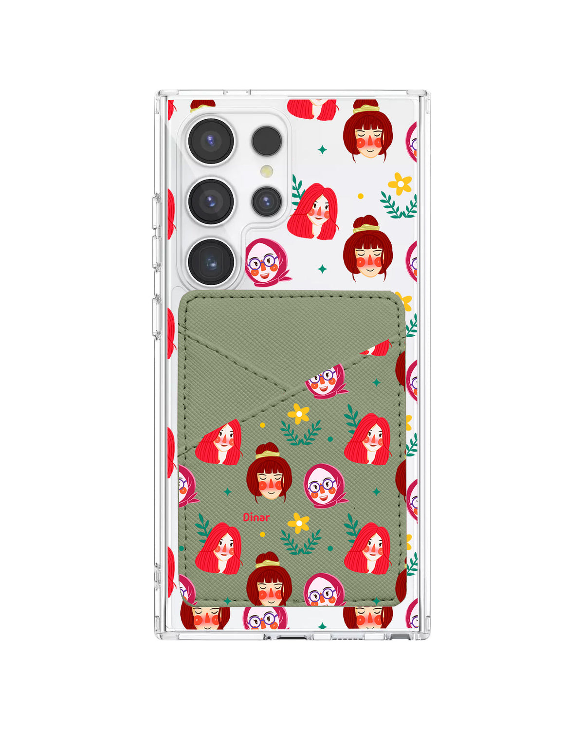 Android Phone Wallet Case - Lovely Faces