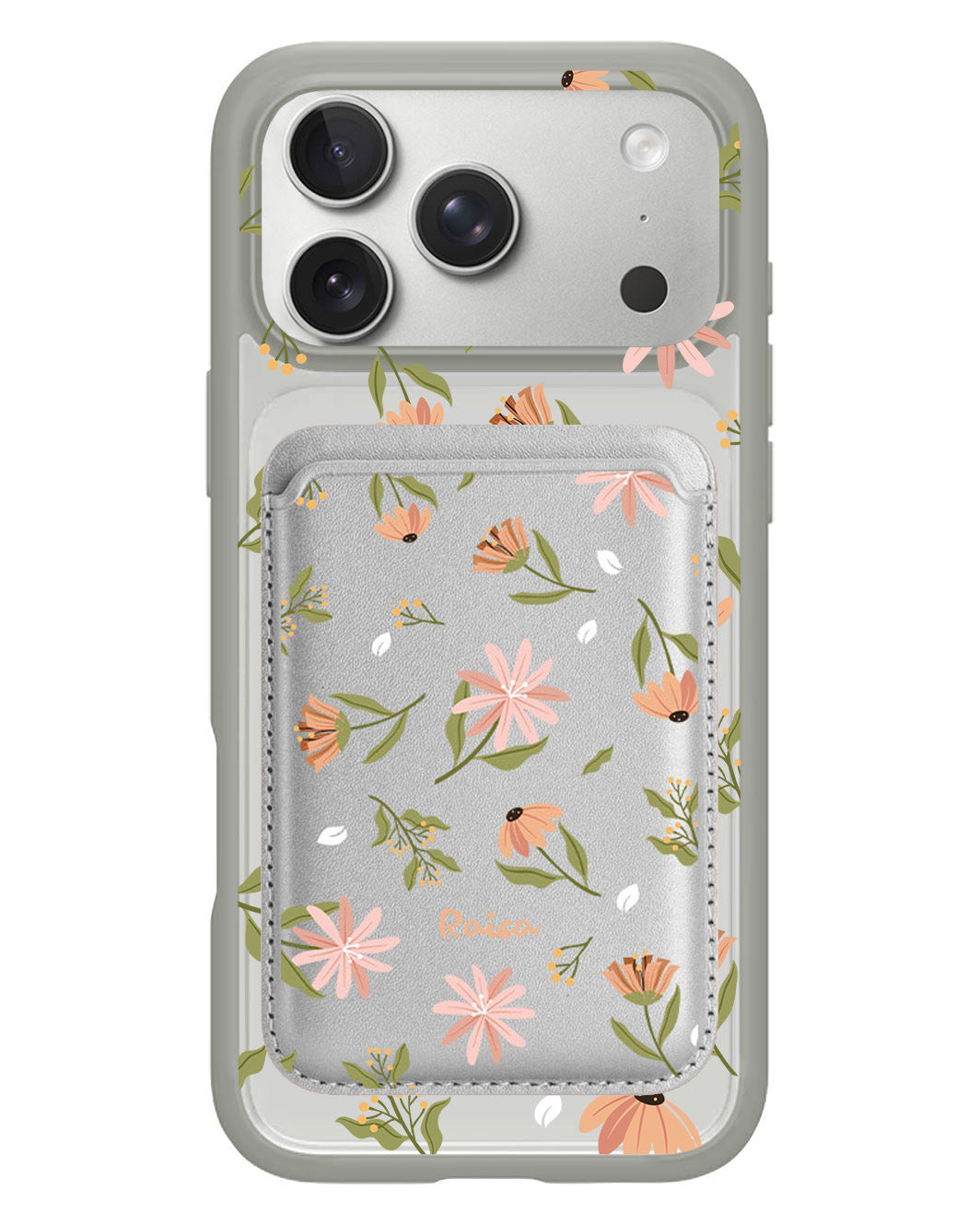 iPhone Magnetic Wallet Case - Cosmos Flower