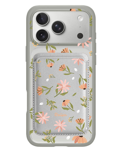 iPhone Magnetic Wallet Case - Cosmos Flower