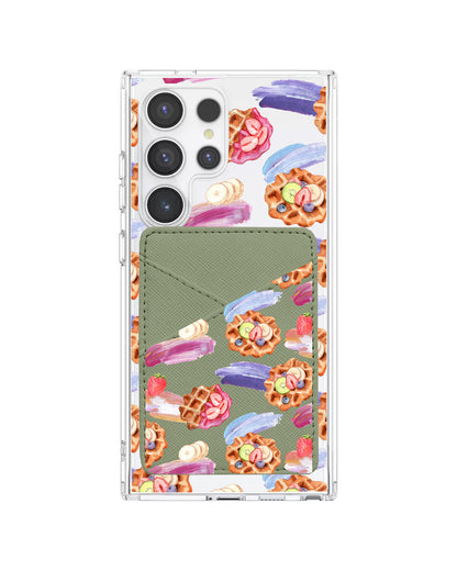 Android Phone Wallet Case - Waffles