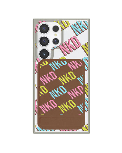Android Magnetic Multifold Wallet - Diagonal Initial Monogram 3.0