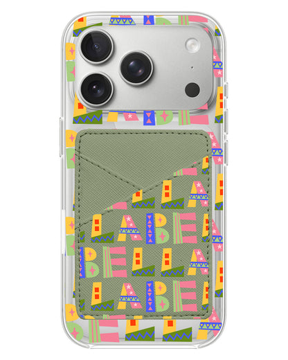 iPhone Phone Wallet Case - Playful Monogram 5.0