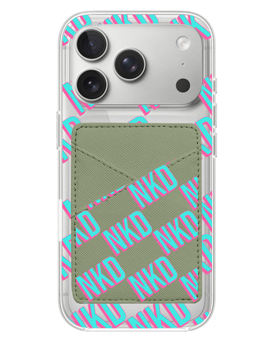 iPhone Phone Wallet Case - Diagonal Initial Monogram 4.0
